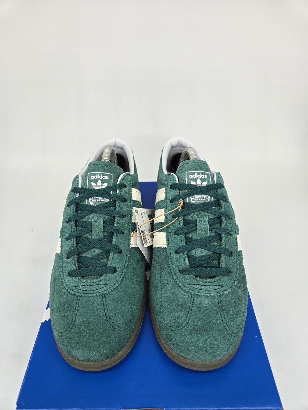 adidas Women's Gazelle Lo Pro JS1310 Collegiate Green White Gum Shoes Size 8 - Picture 2 of 8